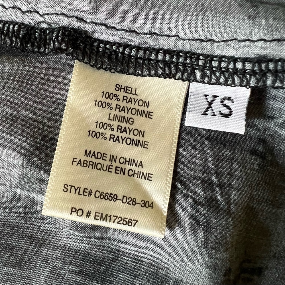 Cloth And Stone Grey Long Sleeve Mini Dress, XS - Picture 14 of 16
